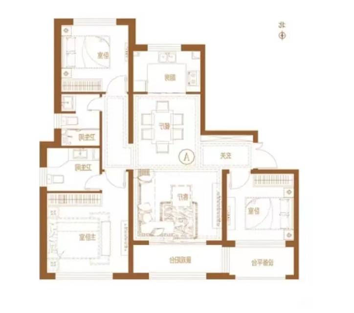 奧體華府樓王位置  東戶  127平送車位126萬(wàn)正常貸款